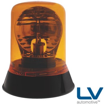 LV Halogen Rotating Beacon With Magnetic Base - Amber